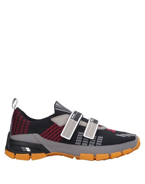 Prada Men's Nylon Tech Sneakers with Double Grip